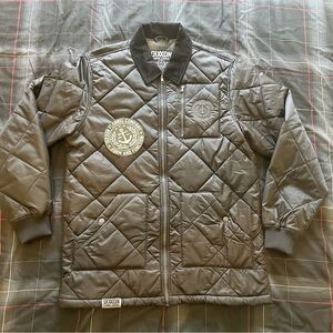Dixxon Midnight Diamond Stitch Quilted Fleece Lined Jacket Size L